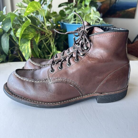 Red Wing 2954 Men\'s 10 D Brown Copper Moc Toe Amber Portage Heritage Work Boots main image 13